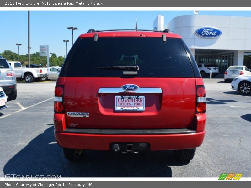 Sangria Red Metallic / Black 2010 Ford Explorer XLT