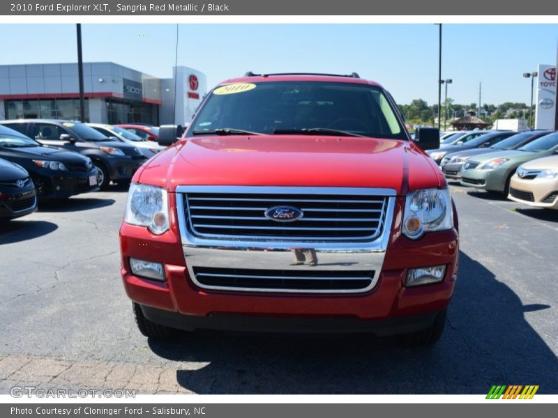 Sangria Red Metallic / Black 2010 Ford Explorer XLT