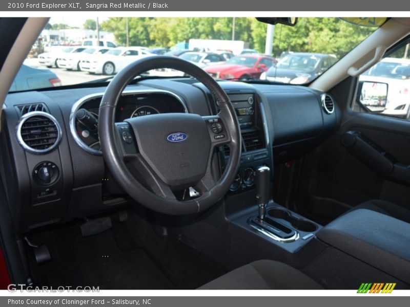 Sangria Red Metallic / Black 2010 Ford Explorer XLT