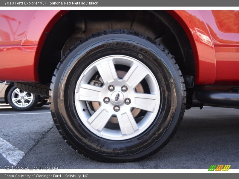 Sangria Red Metallic / Black 2010 Ford Explorer XLT