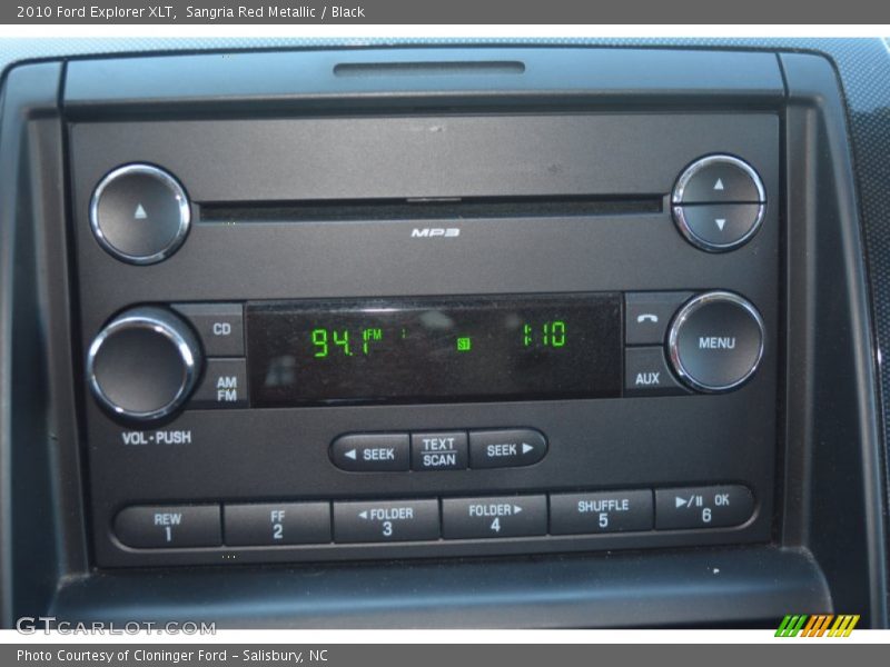 Sangria Red Metallic / Black 2010 Ford Explorer XLT