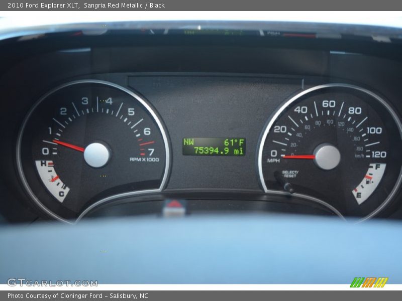 Sangria Red Metallic / Black 2010 Ford Explorer XLT