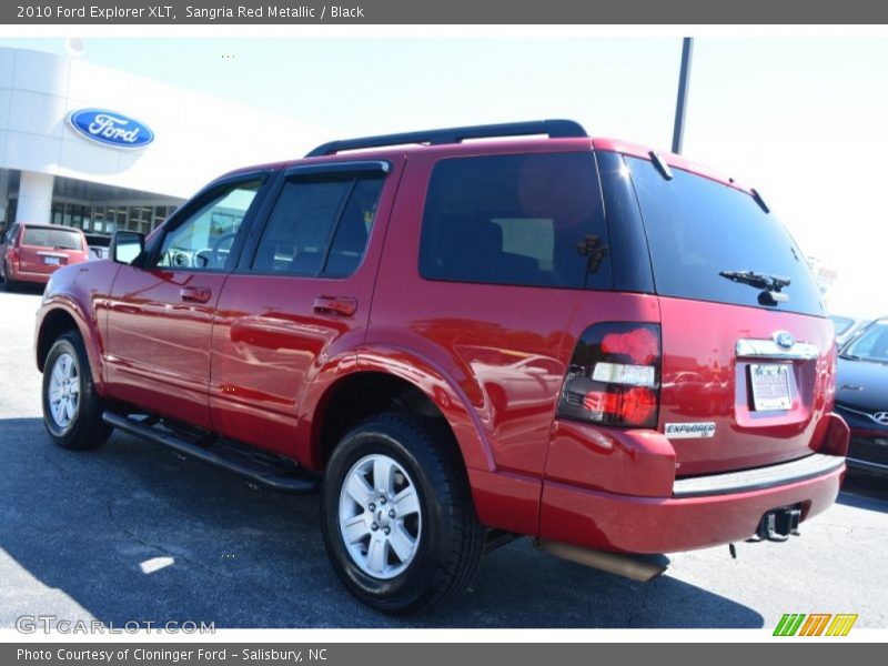 Sangria Red Metallic / Black 2010 Ford Explorer XLT