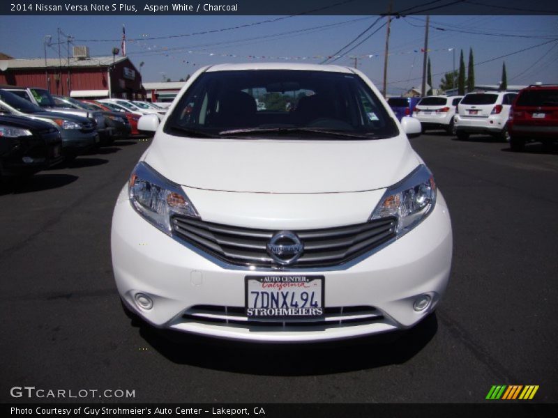 Aspen White / Charcoal 2014 Nissan Versa Note S Plus