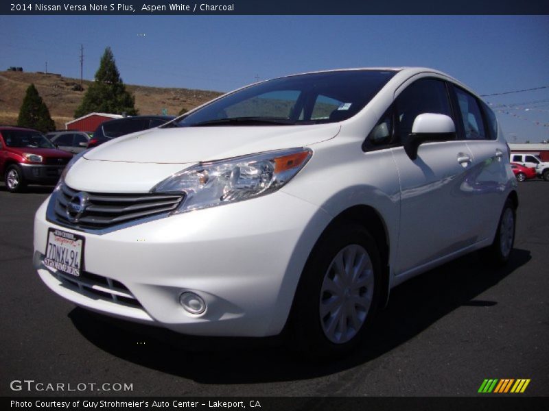Aspen White / Charcoal 2014 Nissan Versa Note S Plus