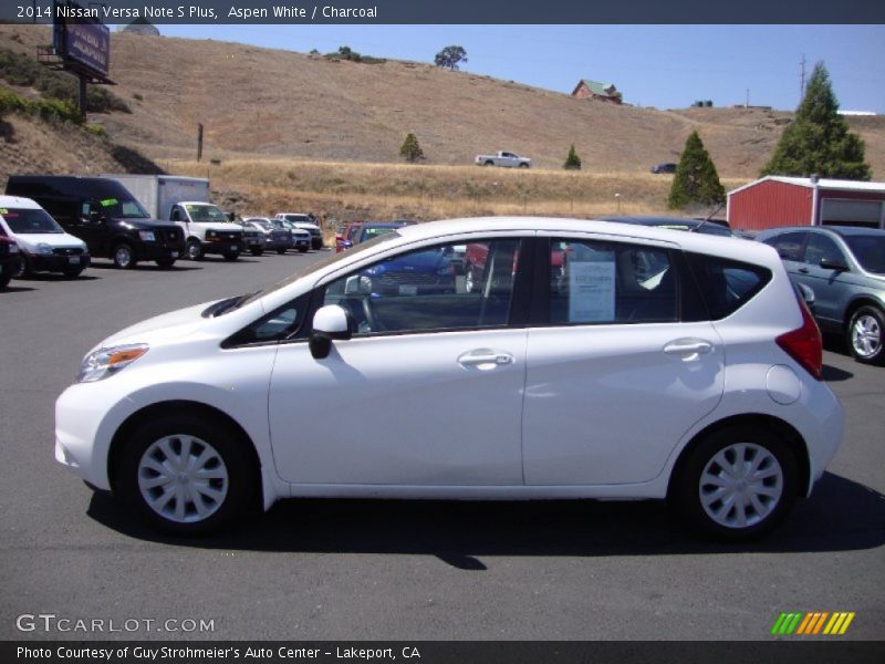 Aspen White / Charcoal 2014 Nissan Versa Note S Plus
