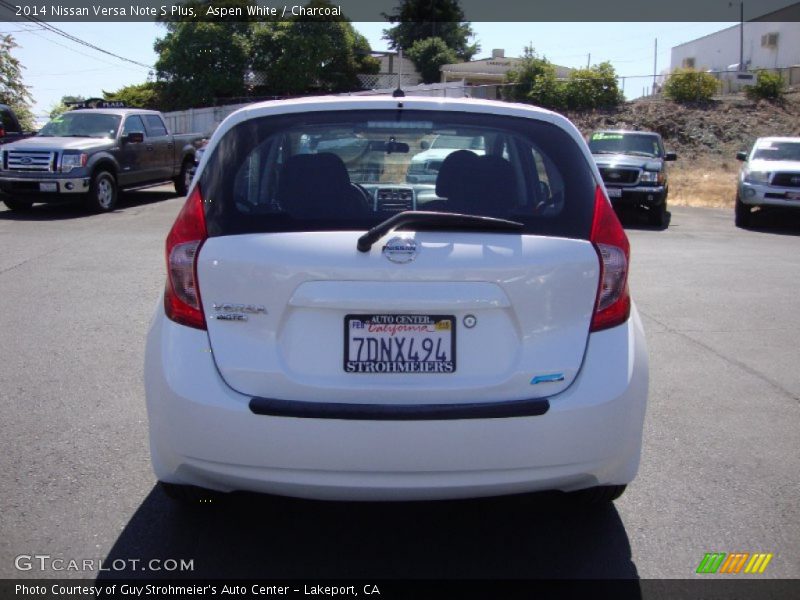 Aspen White / Charcoal 2014 Nissan Versa Note S Plus
