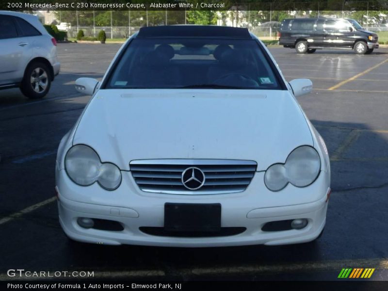 Alabaster White / Charcoal 2002 Mercedes-Benz C 230 Kompressor Coupe