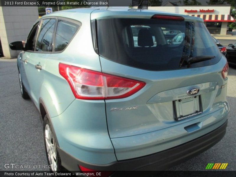 Frosted Glass Metallic / Charcoal Black 2013 Ford Escape S
