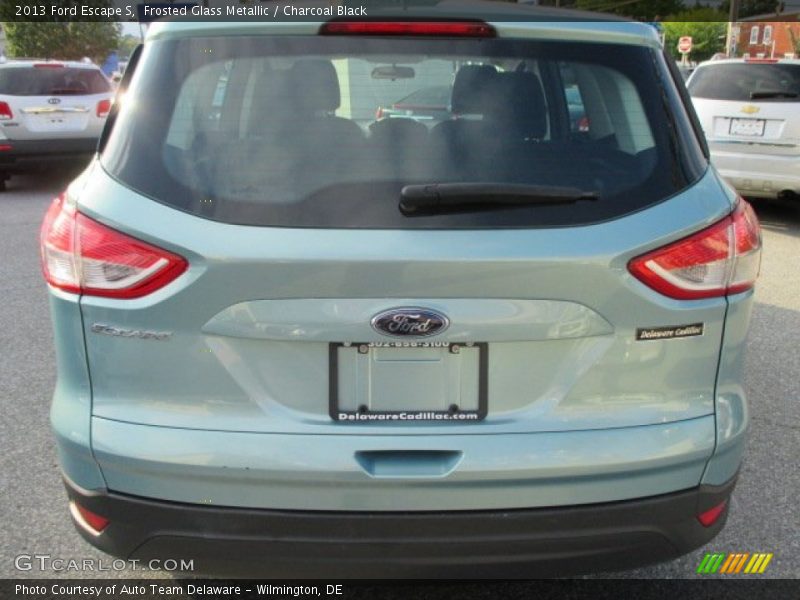 Frosted Glass Metallic / Charcoal Black 2013 Ford Escape S