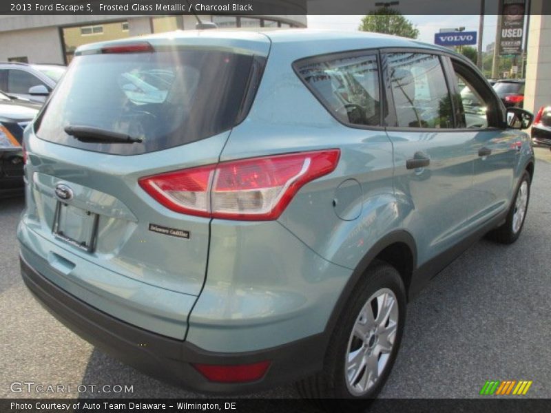 Frosted Glass Metallic / Charcoal Black 2013 Ford Escape S