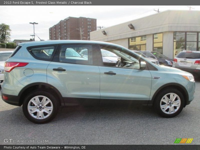 Frosted Glass Metallic / Charcoal Black 2013 Ford Escape S