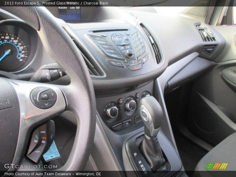 Frosted Glass Metallic / Charcoal Black 2013 Ford Escape S