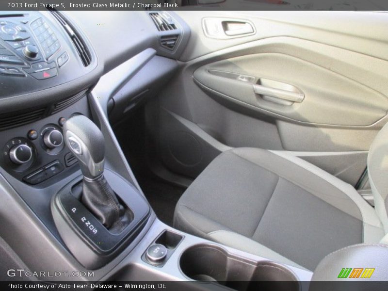 Frosted Glass Metallic / Charcoal Black 2013 Ford Escape S