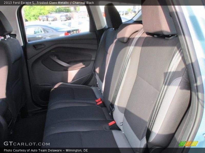 Frosted Glass Metallic / Charcoal Black 2013 Ford Escape S