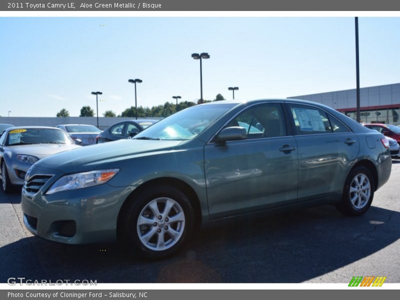 Aloe Green Metallic / Bisque 2011 Toyota Camry LE