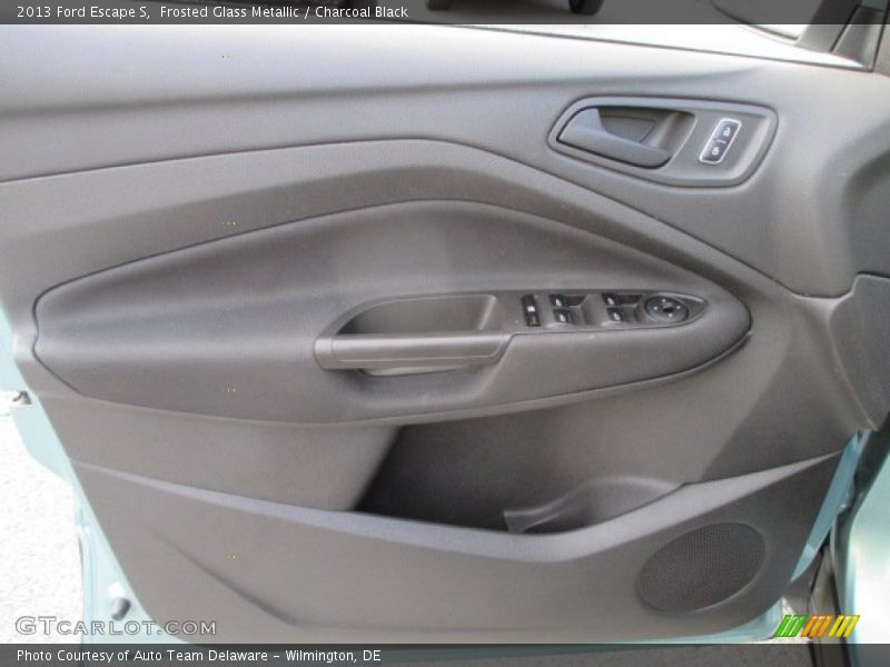 Frosted Glass Metallic / Charcoal Black 2013 Ford Escape S