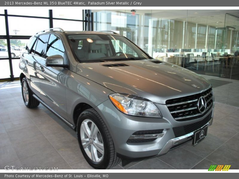 Palladium Silver Metallic / Grey 2013 Mercedes-Benz ML 350 BlueTEC 4Matic