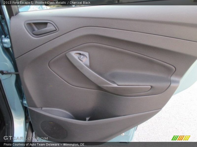 Frosted Glass Metallic / Charcoal Black 2013 Ford Escape S
