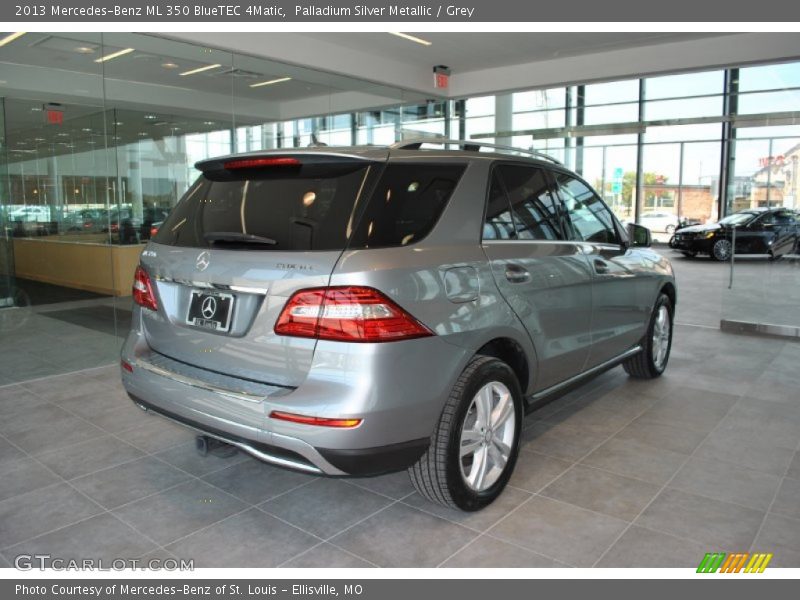 Palladium Silver Metallic / Grey 2013 Mercedes-Benz ML 350 BlueTEC 4Matic