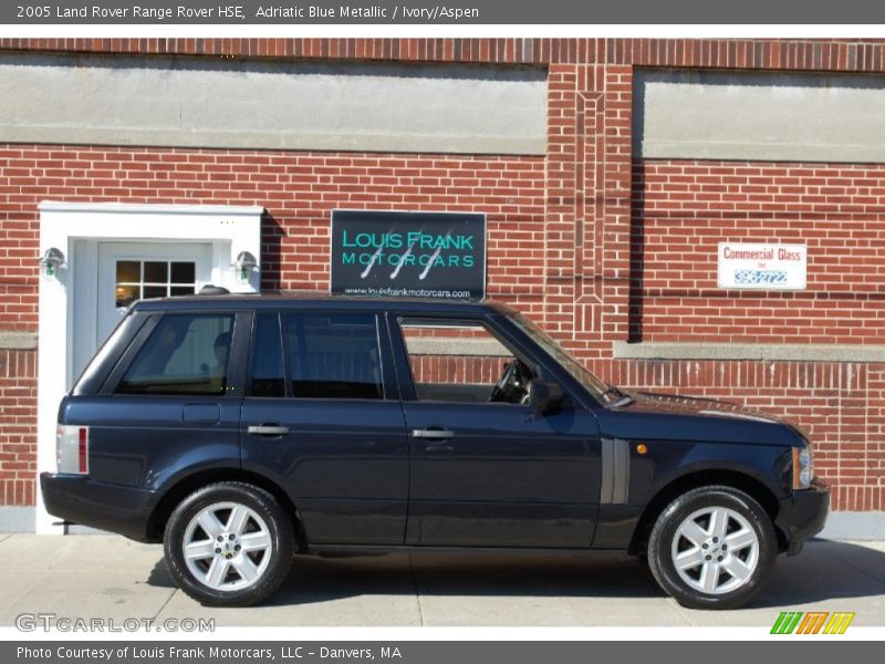 Adriatic Blue Metallic / Ivory/Aspen 2005 Land Rover Range Rover HSE