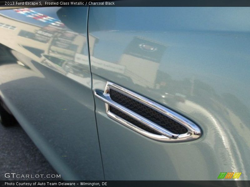 Frosted Glass Metallic / Charcoal Black 2013 Ford Escape S