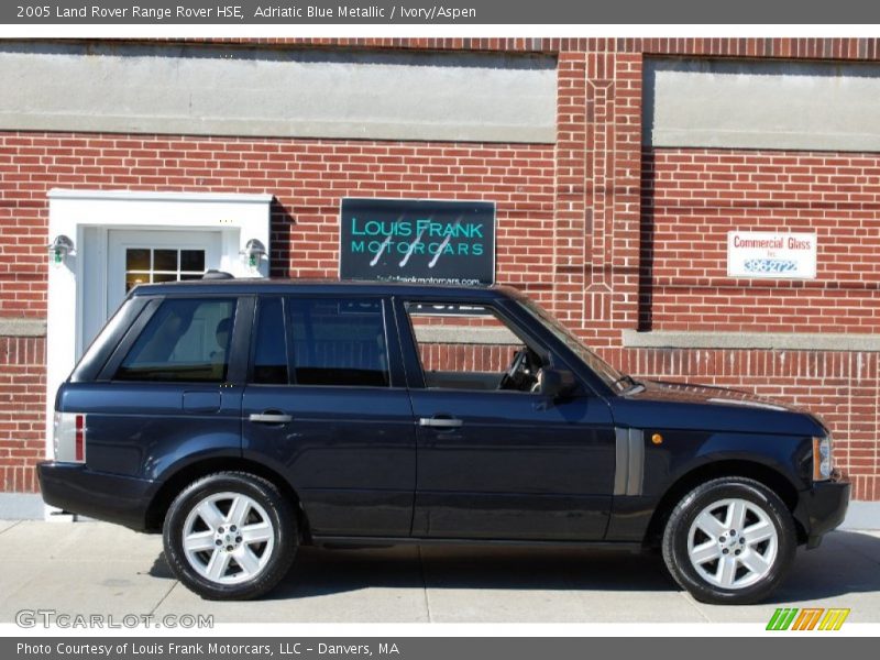 Adriatic Blue Metallic / Ivory/Aspen 2005 Land Rover Range Rover HSE