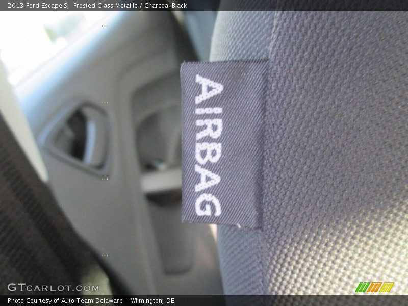 Frosted Glass Metallic / Charcoal Black 2013 Ford Escape S
