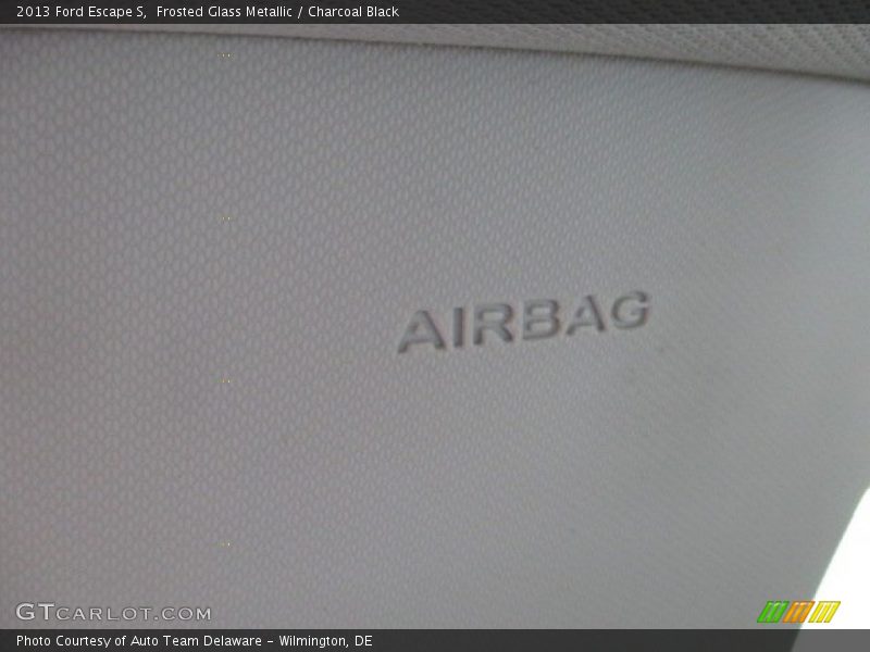 Frosted Glass Metallic / Charcoal Black 2013 Ford Escape S