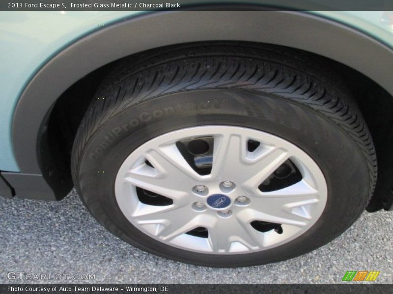 Frosted Glass Metallic / Charcoal Black 2013 Ford Escape S