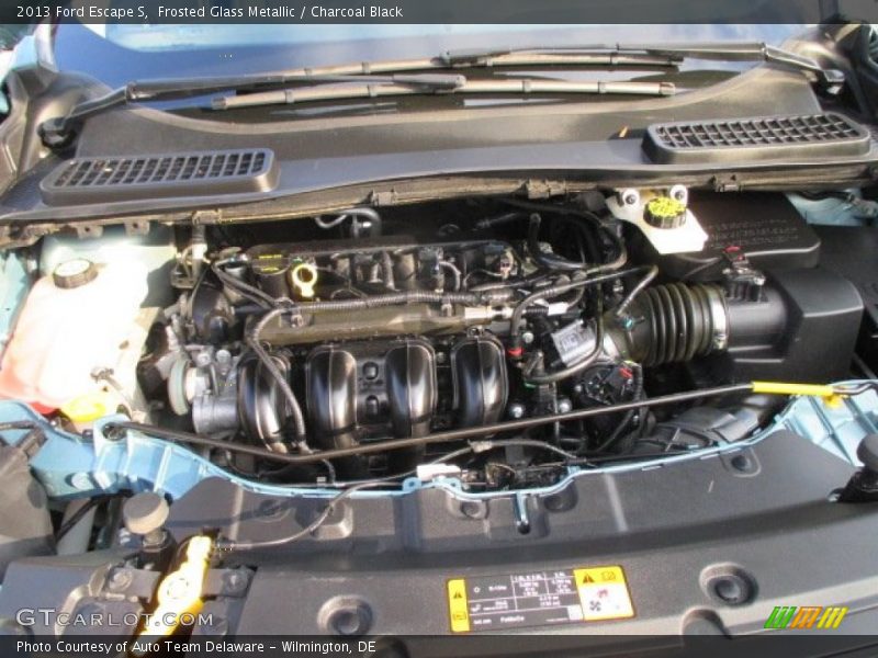 Frosted Glass Metallic / Charcoal Black 2013 Ford Escape S