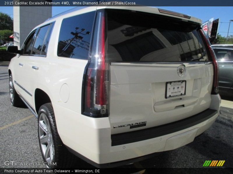 White Diamond Tricoat / Shale/Cocoa 2015 Cadillac Escalade Premium 4WD