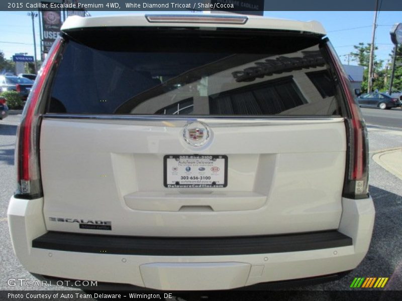White Diamond Tricoat / Shale/Cocoa 2015 Cadillac Escalade Premium 4WD
