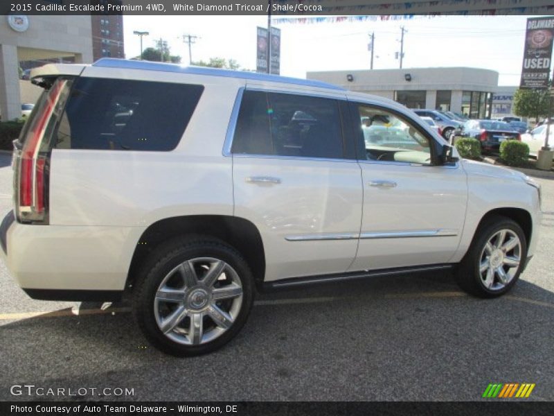 White Diamond Tricoat / Shale/Cocoa 2015 Cadillac Escalade Premium 4WD