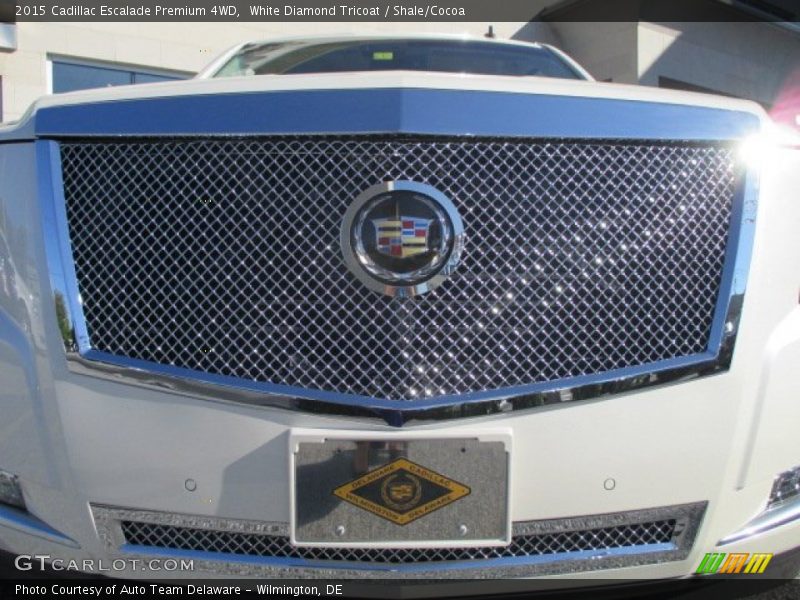 White Diamond Tricoat / Shale/Cocoa 2015 Cadillac Escalade Premium 4WD