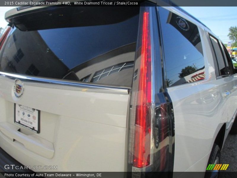 White Diamond Tricoat / Shale/Cocoa 2015 Cadillac Escalade Premium 4WD