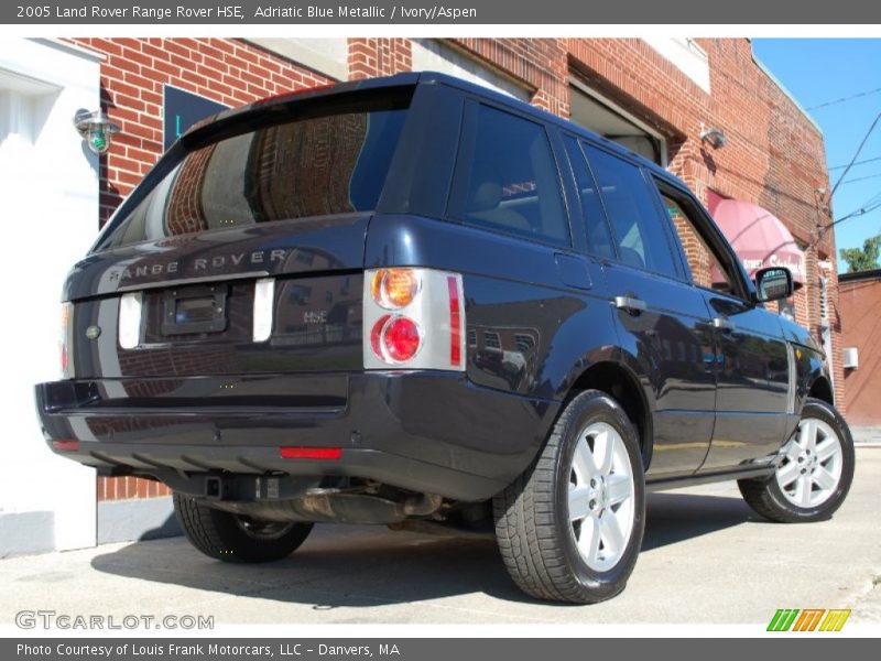 Adriatic Blue Metallic / Ivory/Aspen 2005 Land Rover Range Rover HSE