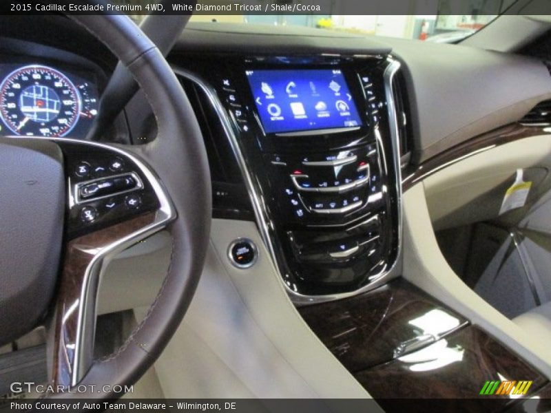 White Diamond Tricoat / Shale/Cocoa 2015 Cadillac Escalade Premium 4WD