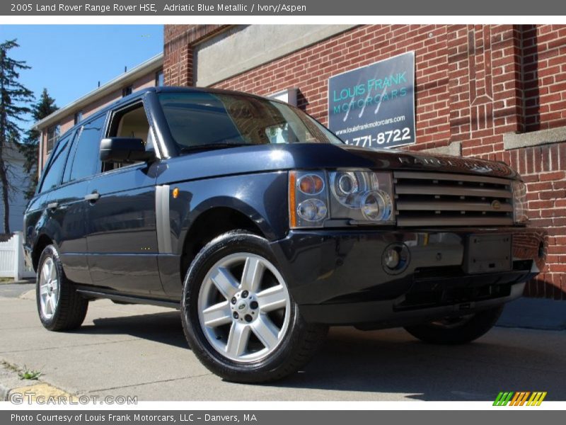 Adriatic Blue Metallic / Ivory/Aspen 2005 Land Rover Range Rover HSE