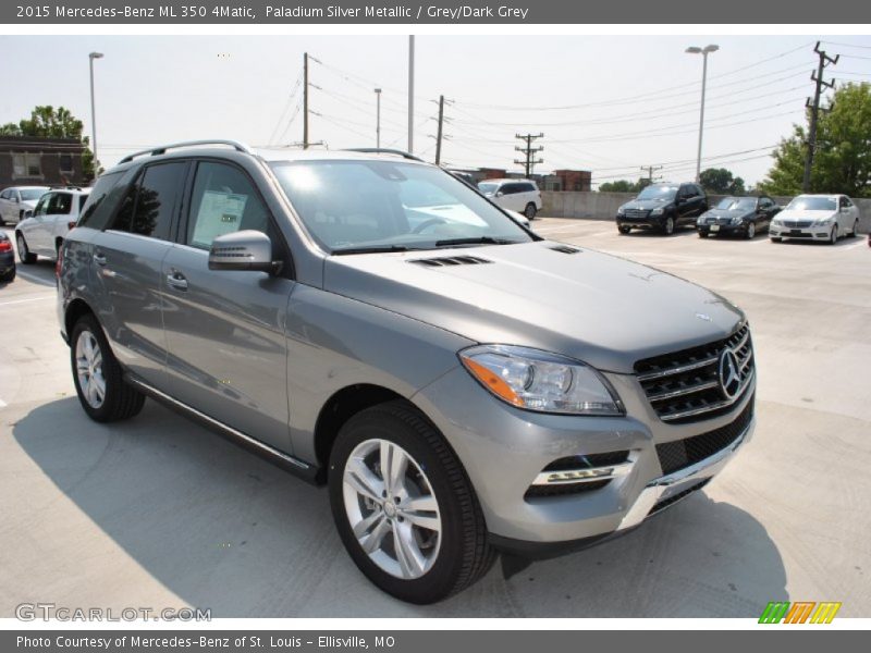 Paladium Silver Metallic / Grey/Dark Grey 2015 Mercedes-Benz ML 350 4Matic