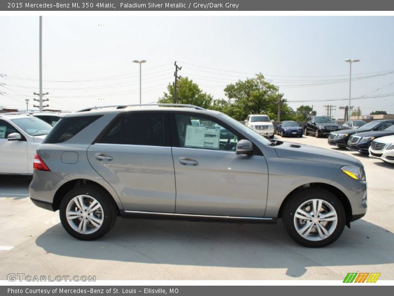 Paladium Silver Metallic / Grey/Dark Grey 2015 Mercedes-Benz ML 350 4Matic
