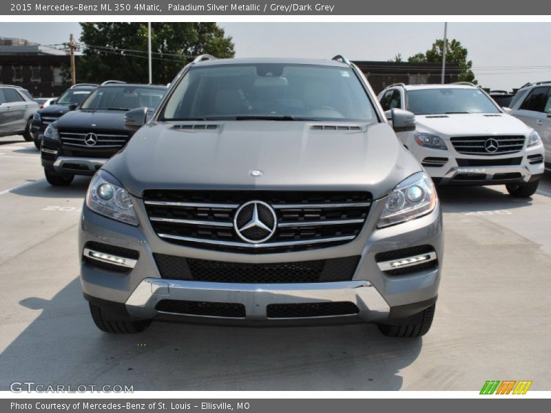 Paladium Silver Metallic / Grey/Dark Grey 2015 Mercedes-Benz ML 350 4Matic