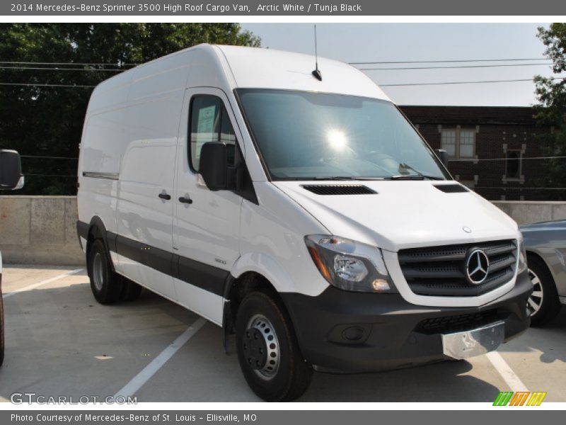 Front 3/4 View of 2014 Sprinter 3500 High Roof Cargo Van