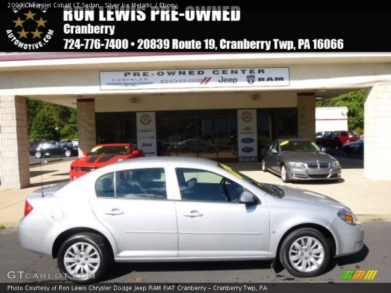 Silver Ice Metallic / Ebony 2009 Chevrolet Cobalt LT Sedan