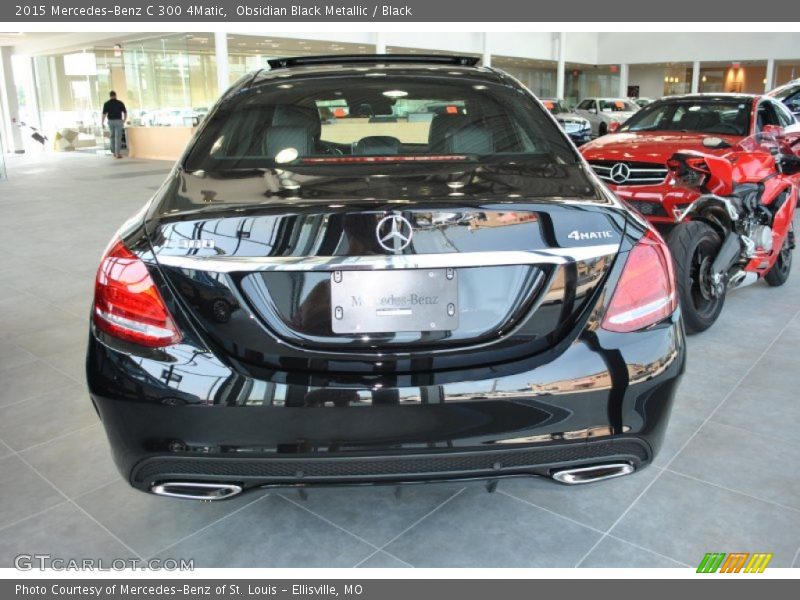 Obsidian Black Metallic / Black 2015 Mercedes-Benz C 300 4Matic