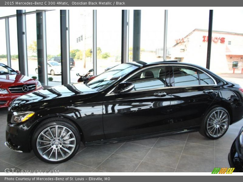 Obsidian Black Metallic / Black 2015 Mercedes-Benz C 300 4Matic