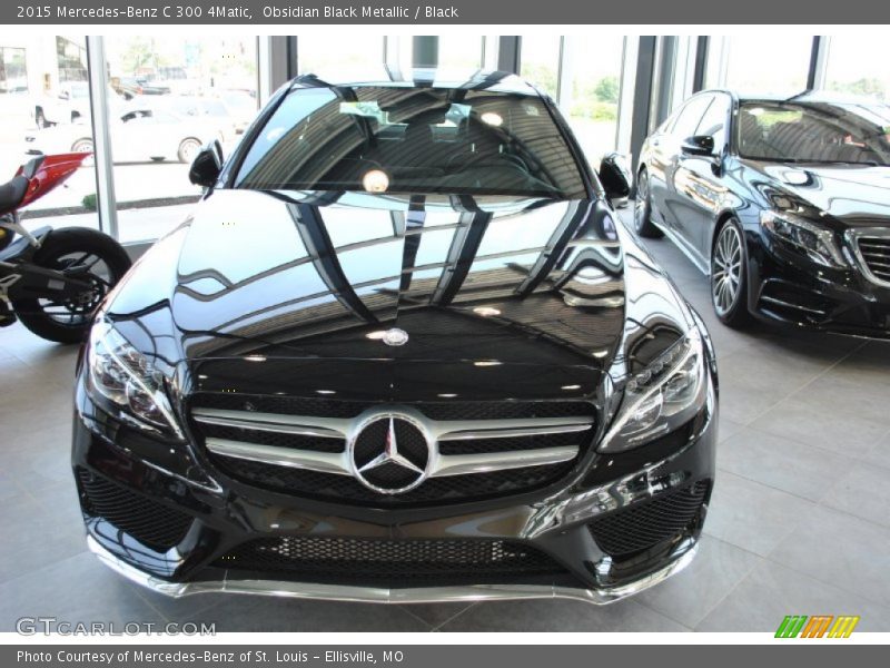 Obsidian Black Metallic / Black 2015 Mercedes-Benz C 300 4Matic