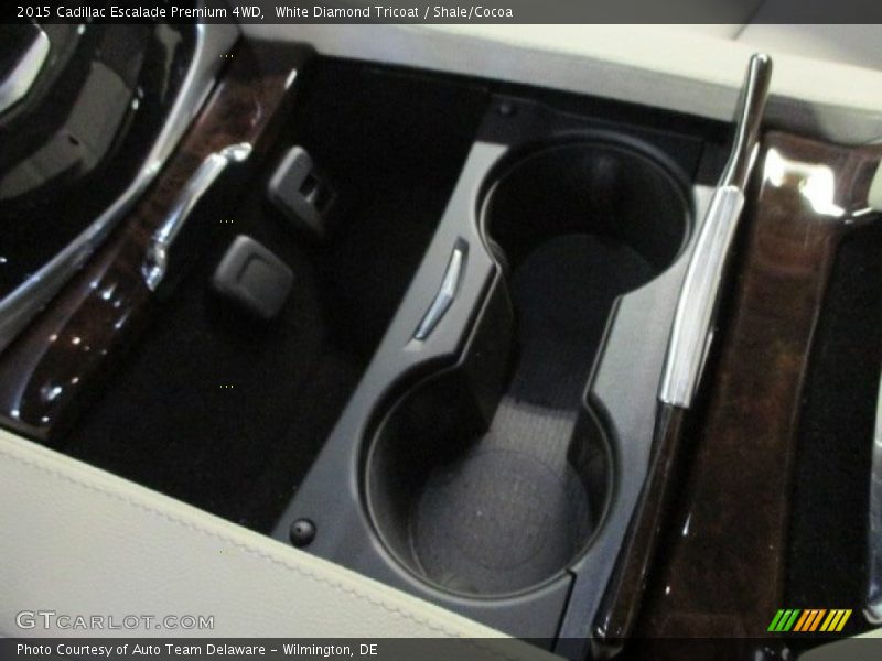 White Diamond Tricoat / Shale/Cocoa 2015 Cadillac Escalade Premium 4WD