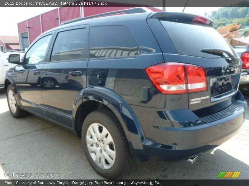 Fathom Blue Pearl / Black 2015 Dodge Journey SE AWD