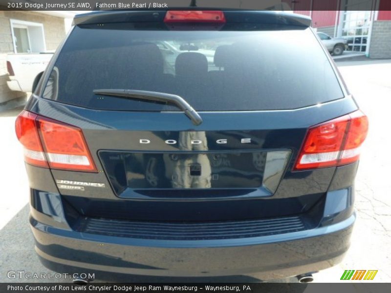 Fathom Blue Pearl / Black 2015 Dodge Journey SE AWD